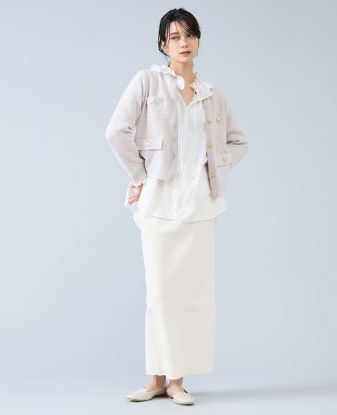 ニットジャケット 詳細画像 アイボリー 5