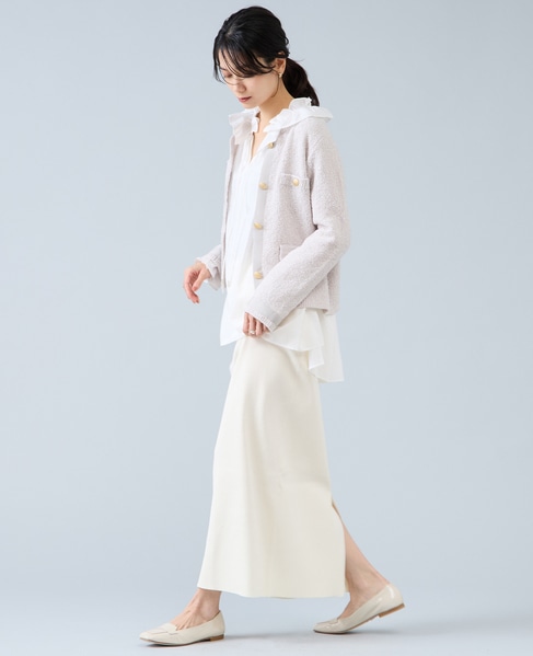 ニットジャケット 詳細画像 アイボリー 6