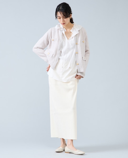 ニットジャケット 詳細画像 アイボリー 7