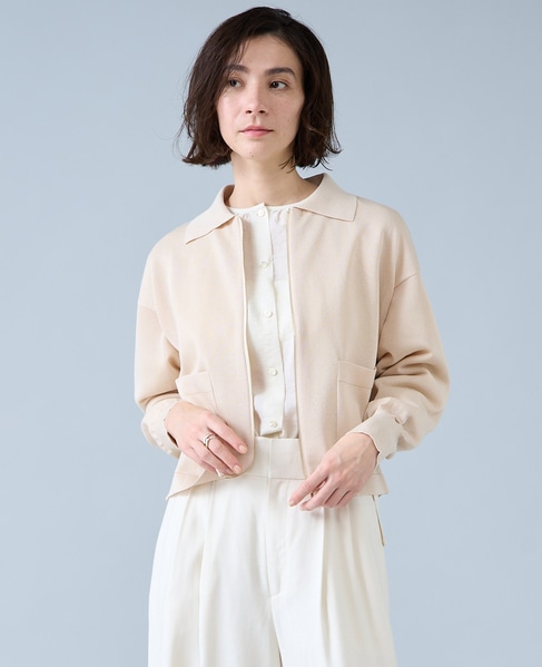 シアージップニット 詳細画像 ベージュ 2