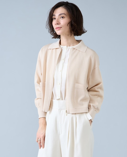 シアージップニット 詳細画像 ベージュ 3