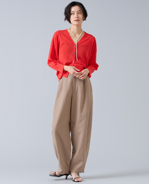 V開きカーディガン 詳細画像 レッド 3