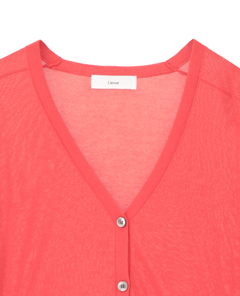 V開きカーディガン 詳細画像 レッド 9