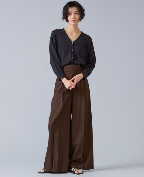 V開きカーディガン 詳細画像 ブラック 3