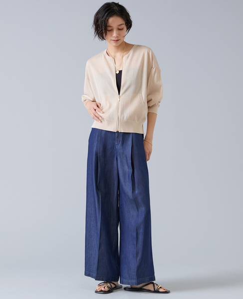 シアージップニット 詳細画像 ベージュ 3