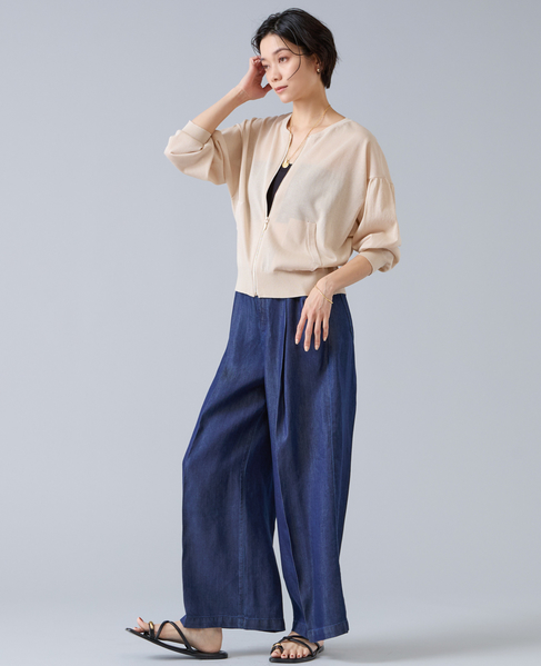 シアージップニット 詳細画像 ベージュ 4