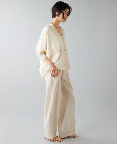 カットソーコンビニットカーディガン 詳細画像 アイボリー 5