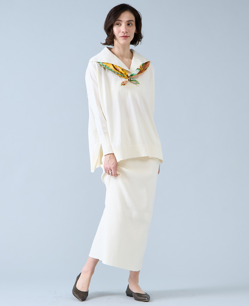 ニットスカート 詳細画像 アイボリー 3