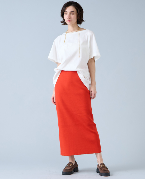 ニットスカート 詳細画像 オレンジ 6