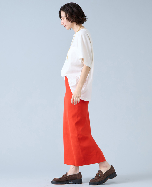 ニットスカート 詳細画像 オレンジ 8