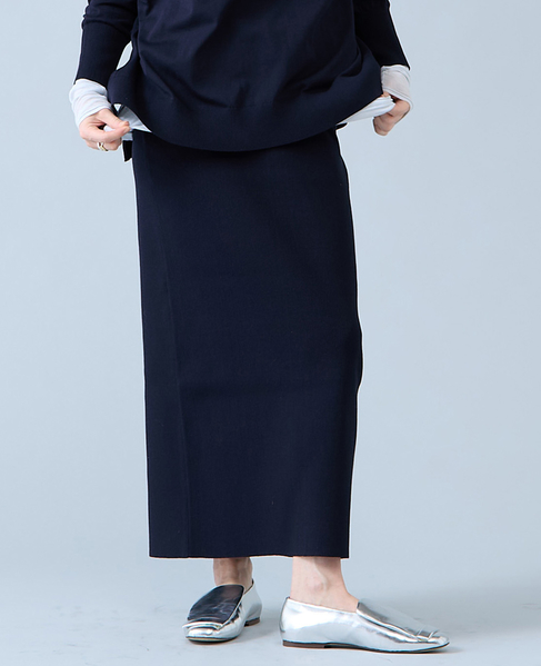 ニットスカート 詳細画像 ネイビー 1