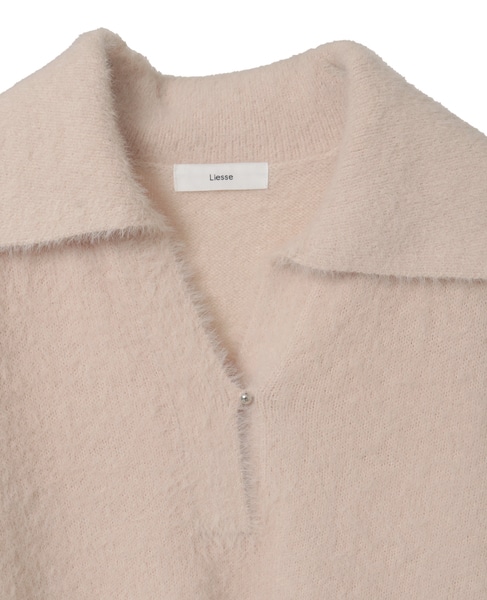 セーラーカラーフェザーニット 詳細画像 ピンク 11