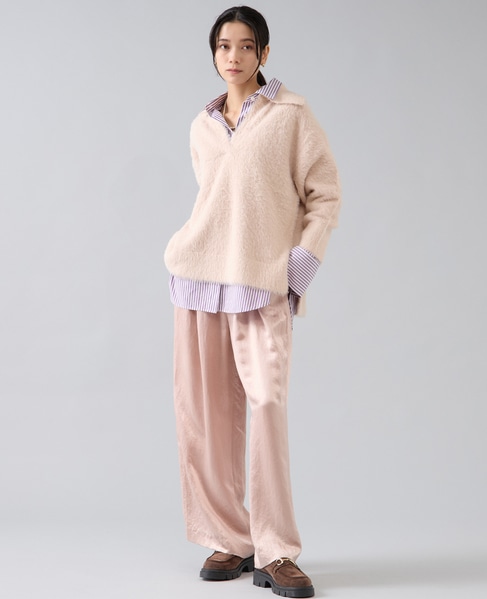 セーラーカラーフェザーニット 詳細画像 ピンク 7