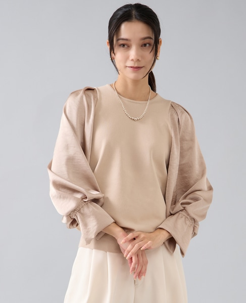 布帛コンビニット 詳細画像 ライトベージュ 2