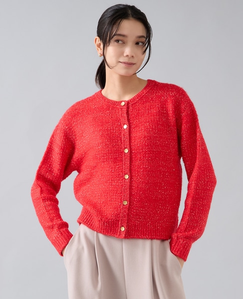 2WAYニットカーディガン 詳細画像 レッド 1