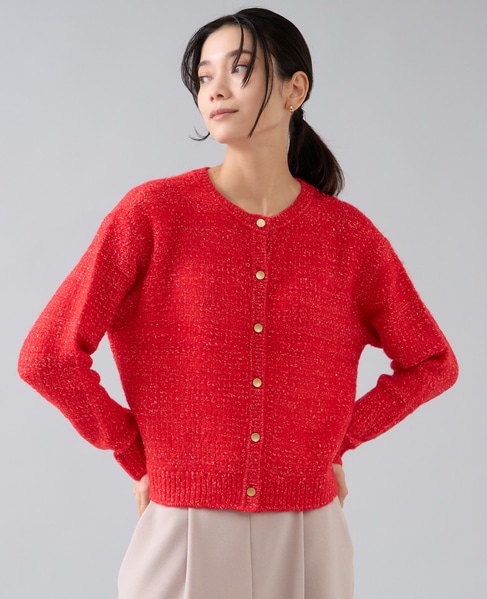 2WAYニットカーディガン 詳細画像 レッド 3