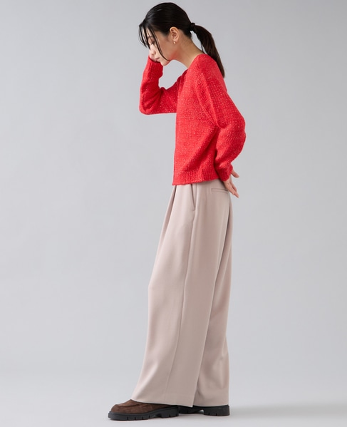 2WAYニットカーディガン 詳細画像 レッド 6