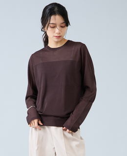 ロングスリーブシアーニット