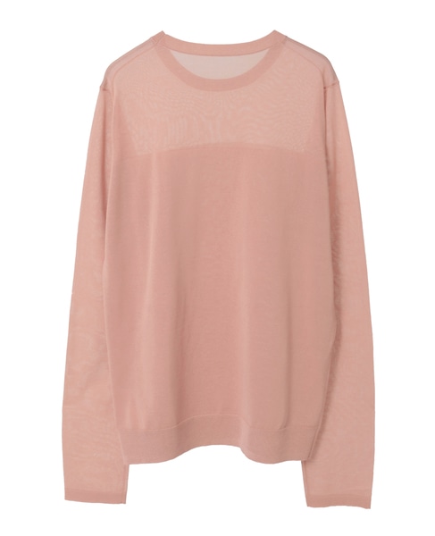 ロングスリーブシアーニット 詳細画像 ピンク 10