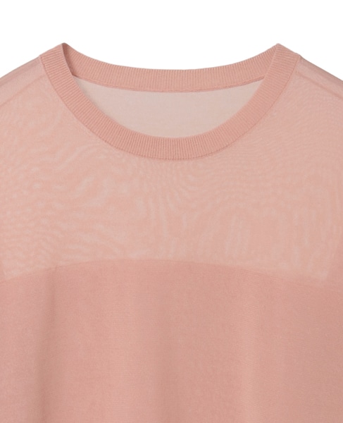 ロングスリーブシアーニット 詳細画像 ピンク 11