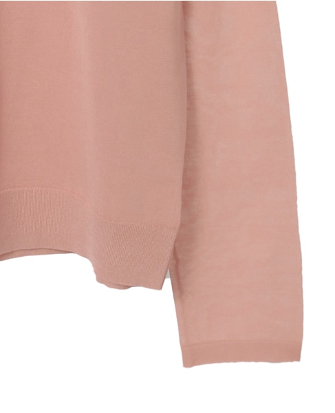 ロングスリーブシアーニット 詳細画像 ピンク 12