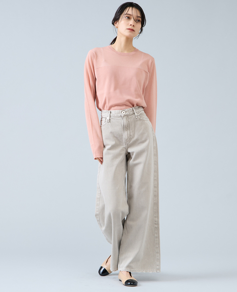 ロングスリーブシアーニット 詳細画像 ピンク 4