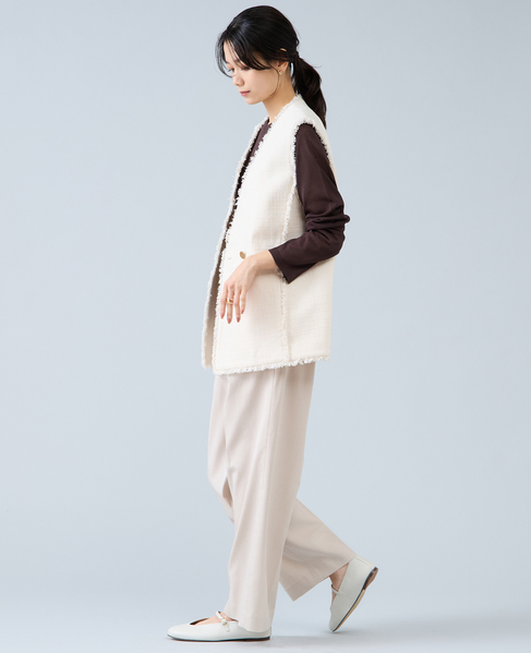 ロングスリーブシアーニット 詳細画像 ブラウン 10