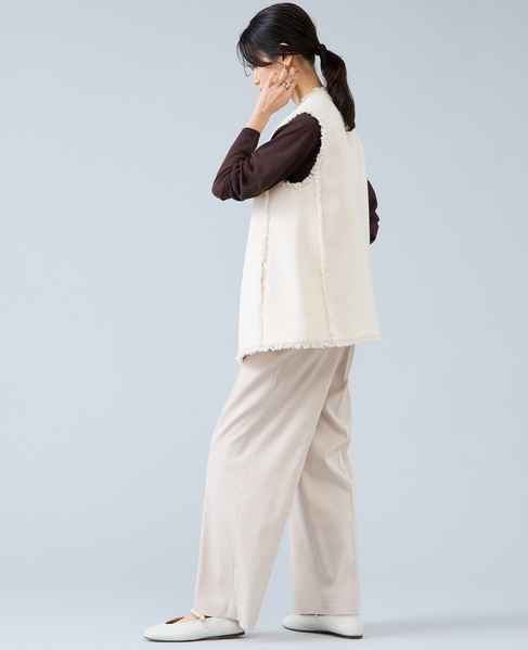 ロングスリーブシアーニット 詳細画像 ブラウン 11