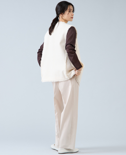 ロングスリーブシアーニット 詳細画像 ブラウン 13