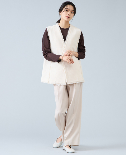 ロングスリーブシアーニット 詳細画像 ブラウン 6