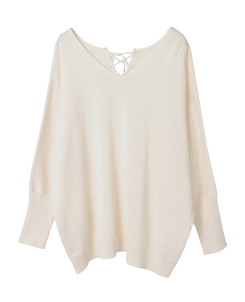 レースアップニット 詳細画像 アイボリー 10