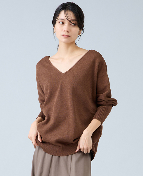 レースアップニット 詳細画像 ブラウン 1