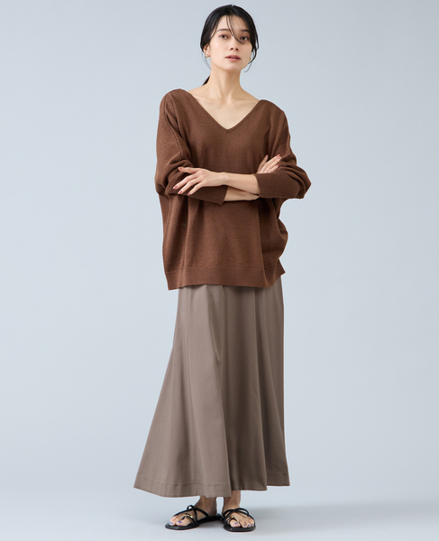 レースアップニット 詳細画像 ブラウン 3