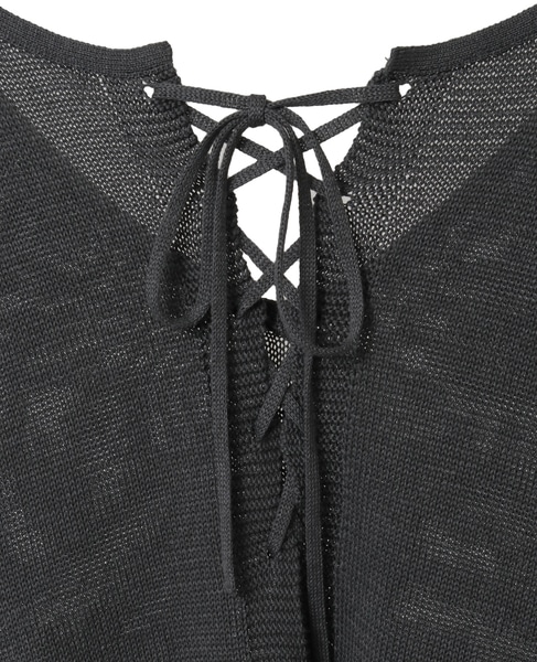 レースアップニット 詳細画像 チャコール 12