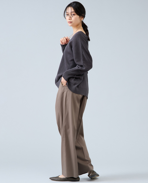 レースアップニット 詳細画像 チャコール 5