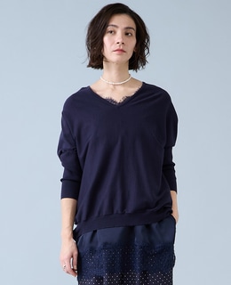 【定番】Vネックドルマンニット