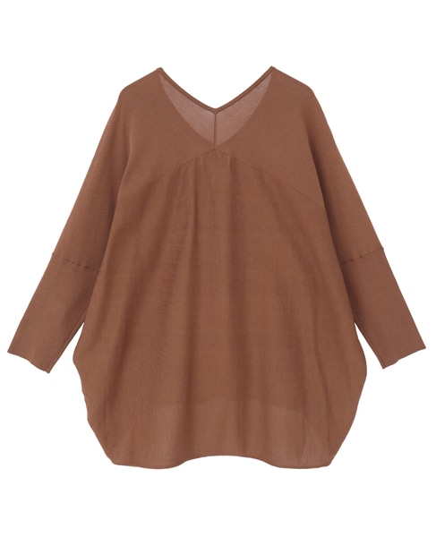 【定番】Vネックドルマンニット 詳細画像 ブラウン 12