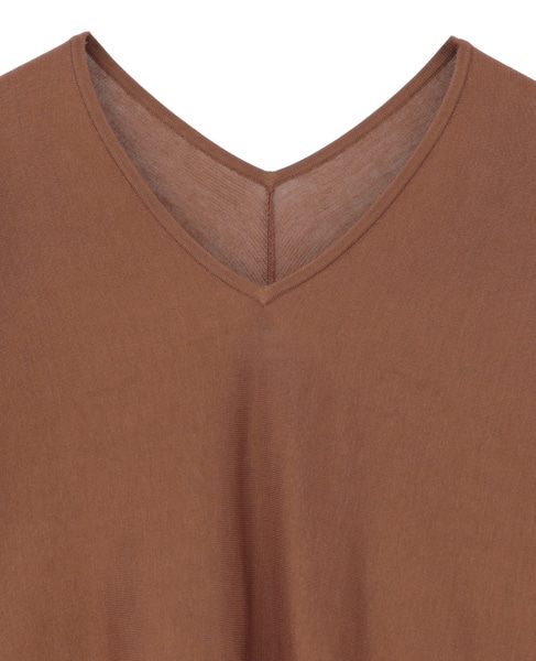 【定番】Vネックドルマンニット 詳細画像 ブラウン 13