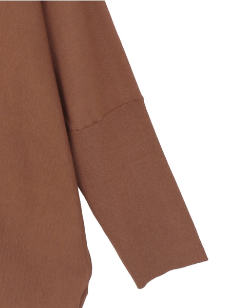 【定番】Vネックドルマンニット 詳細画像 ブラウン 14