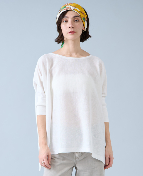 ワイドドルマンオーバーニット 詳細画像 アイボリー 2