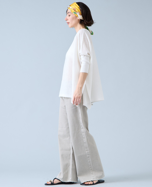 ワイドドルマンオーバーニット 詳細画像 アイボリー 6