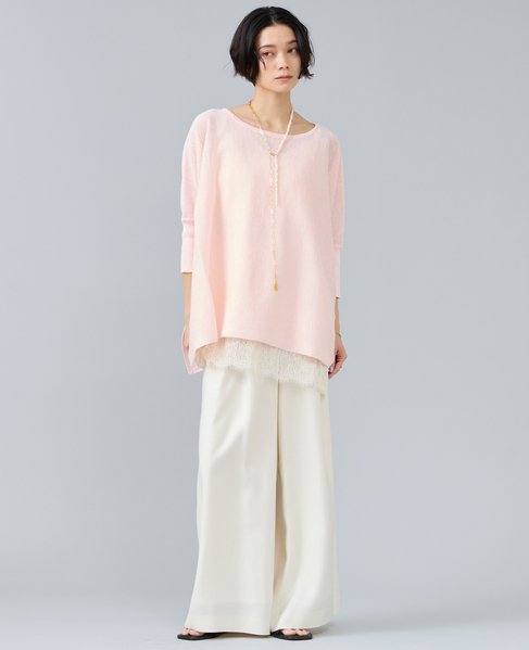 ワイドドルマンオーバーニット 詳細画像 ライトピンク 2