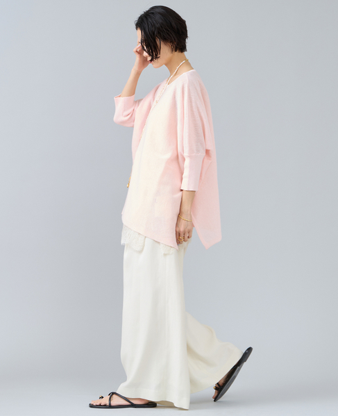 ワイドドルマンオーバーニット 詳細画像 ライトピンク 5