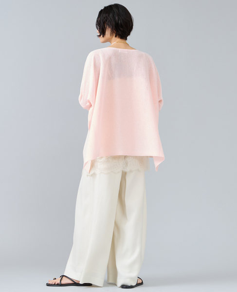 ワイドドルマンオーバーニット 詳細画像 ライトピンク 6