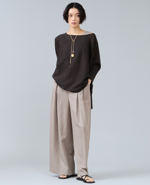 ワイドドルマンオーバーニット 詳細画像 チャコールグレー 3