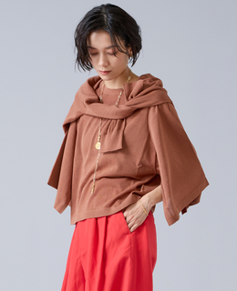 クロップドワイドニット