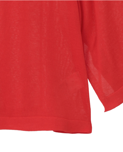 クロップドワイドニット 詳細画像 レッド 11