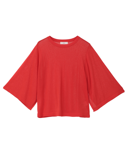 クロップドワイドニット 詳細画像 レッド 7
