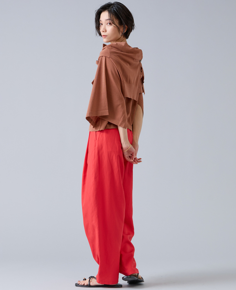 クロップドワイドニット 詳細画像 ブラウン 4