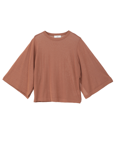 クロップドワイドニット 詳細画像 ブラウン 5